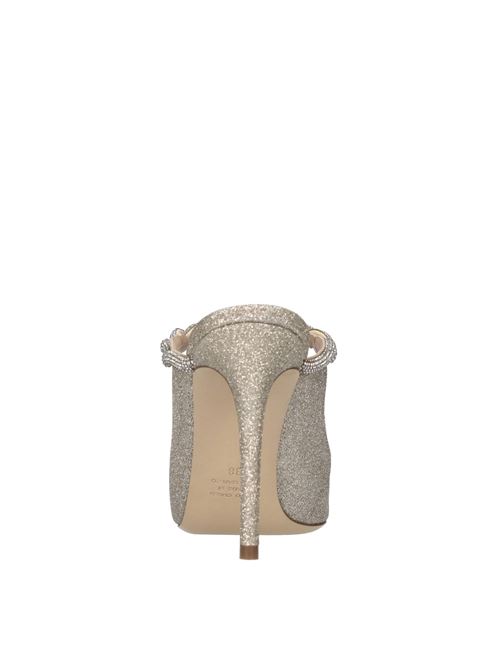 Mules in tessuto microglitter NINALILOU | 321224L9 BRIGHTPLATINO